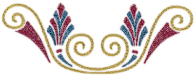 Embroidery Design: Roman Tassle 55.73" x 2.13"