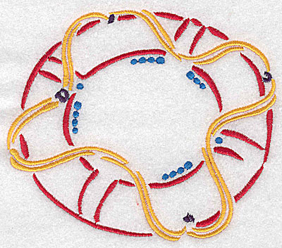 Embroidery Design: Lifebuoy large 4.98w X 4.34h