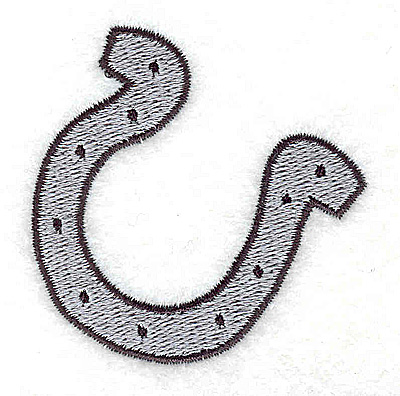 Embroidery Design: Horseshoe 2.25w X 2.28h