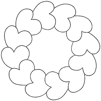 Embroidery Design: Heart wreath small5.00w X 4.98h