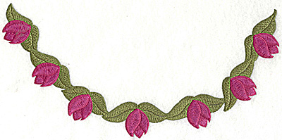 Embroidery Design: Tulip neckline large 10.06w X 4.91h