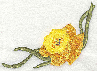 Embroidery Design: Daffodil large 4.91w X 3.72h