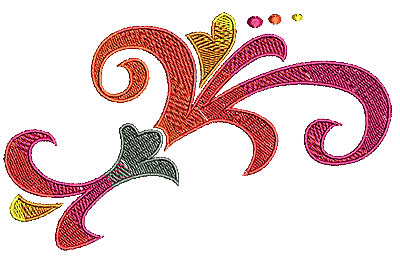 Embroidery Design: Scrollworks swirl 1 5.98w X 3.67h