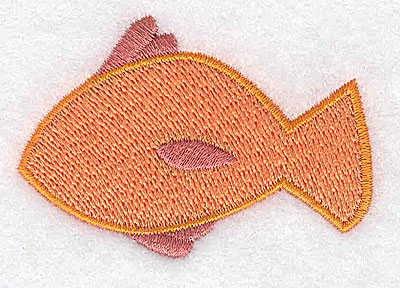 Embroidery Design: Fish 2.48w X 1.75h