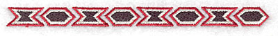 Embroidery Design: Patterned border 6.26w X 0.47h