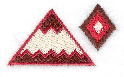 Embroidery Design: Mountain  2.14w X 1.25h