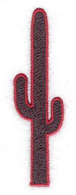 Embroidery Design: Cactus 1.02w X 3.53h