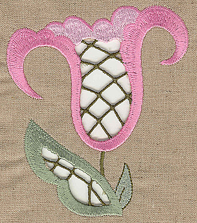 Embroidery Design: Cutwork flower D 4.19w X 4.98h