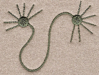 Embroidery Design: Swirl B  2.50"h x 1.93"w