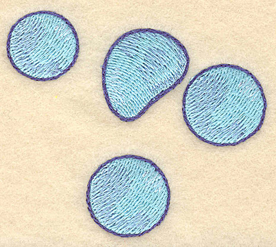 Embroidery Design: Bubbles horizontal 2.89"w X 2.57"h
