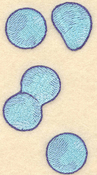 Embroidery Design: Bubbles vertical 2.06"w X 3.86"h