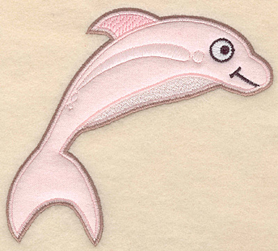 Embroidery Design: Dolphin large applique 5.42"w X 4.96"h