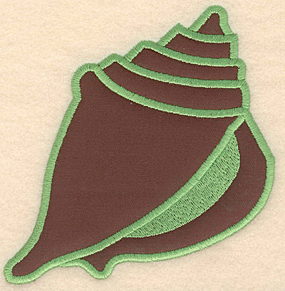 Embroidery Design: Seashell large applique 4.70"w X 5.00"h