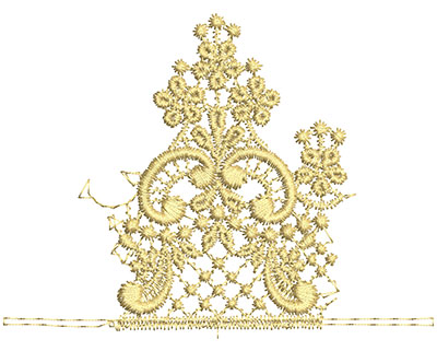 Embroidery Design: Lace from the Vault 1 Design 6 3.31w X 4.47h