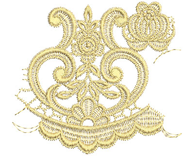 Embroidery Design: Lace from the Vault 3 Design 4 4.05w X 4.49h