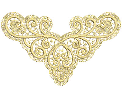 Embroidery Design: Lace from the Vault 3 Design 8 6.10w X 3.76h
