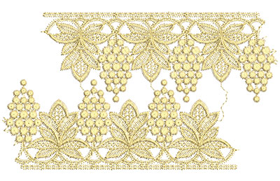 Embroidery Design: Lace from the Vault 3 Design 10 4.87w X 8.43h