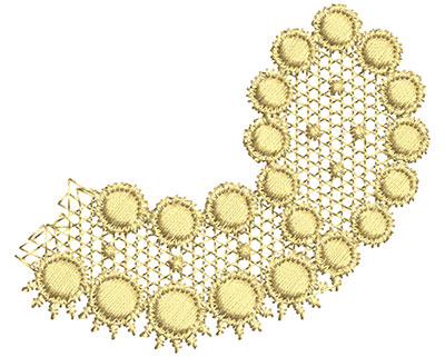 Embroidery Design: Lace from the Vault 5 Design 9 2.33w X 2.77h