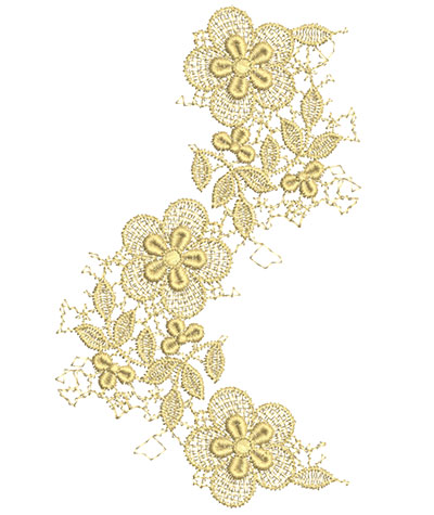 Embroidery Design: Lace from the Vault 6 Design 1 7.87w X 4.77h