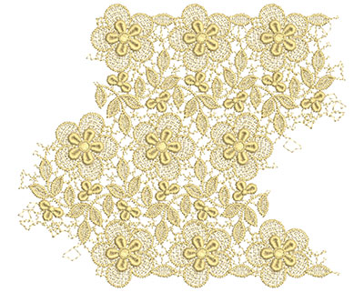 Embroidery Design: Lace from the Vault 6 Design 2 7.87w X 9.04h