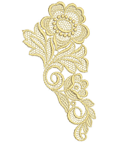Embroidery Design: Lace from the Vault 6 Design 11 6.6w X 3.49h