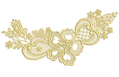 Embroidery Design: Lace from the Vault 8 Design 3 4.73w X 9.63h