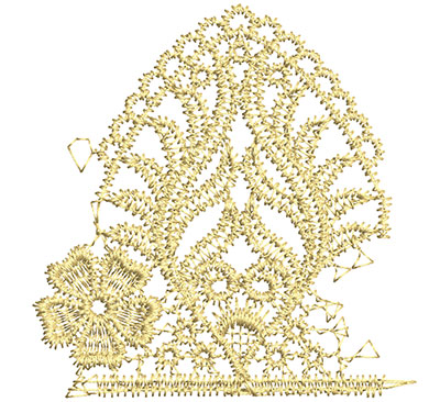Embroidery Design: Lace from the Vault 8 Design 10 2.98w X 2.89h