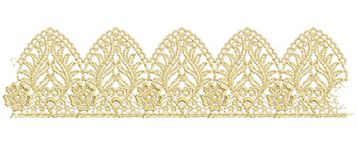 Embroidery Design: Lace from the Vault 8 Design 11 2.98w X 11.57h