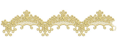 Embroidery Design: Lace from the Vault 9 Design 9 2.36w X 10.16h
