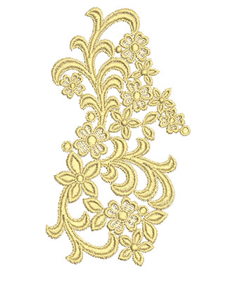 Embroidery Design: Lace from the Vault 10 Design 4 6.80w X 3.79h