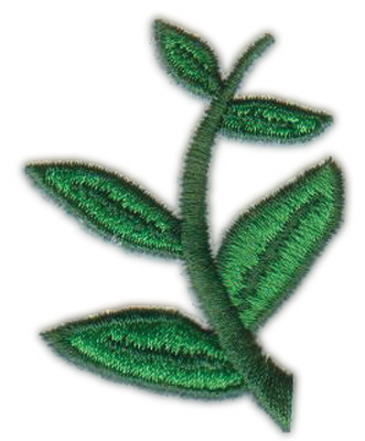 Embroidery Design: Plant sprig1.55" x 1.34"