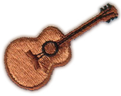 Embroidery Design: Guitar2.22" x 1.60"