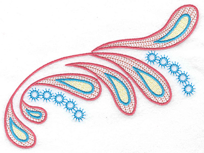 Embroidery Design: Swirls and circles B 6.95w X 4.93h