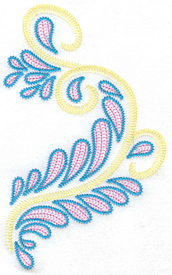 Embroidery Design: Splashes and swirls B large 4.53w X 7.39h