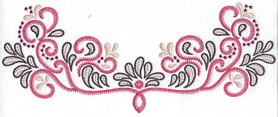 Embroidery Design: Teardrop design 11.58w X 4.64h