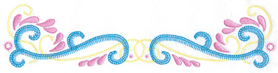 Embroidery Design: Double swirl large 10.60w X 2.48h
