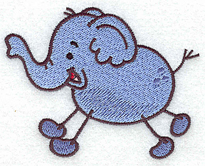 Embroidery Design: Elephant  3.55w X 2.80h