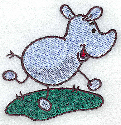 Embroidery Design: Rhino 3.43w X 3.48h