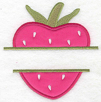 Embroidery Design: Strawberry large applique 4.68w X 4.92h