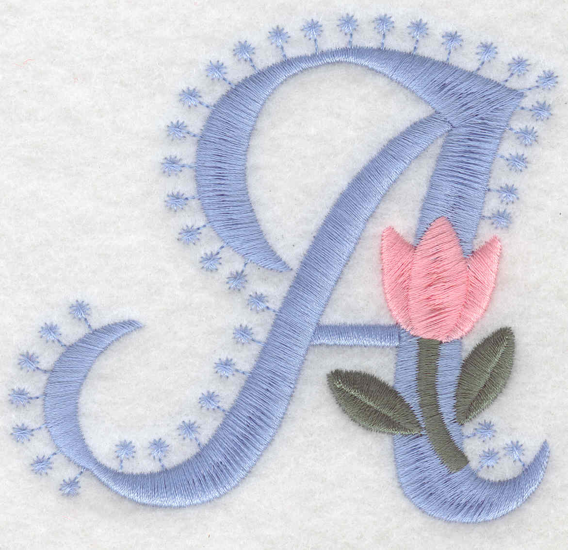 Embroidery Design: A Large3.53inH x 3.83inW