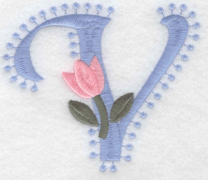 Embroidery Design: V Large3.51inH x 4.29inW