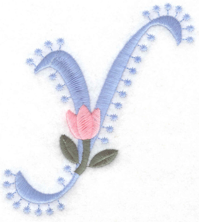 Embroidery Design: Y Large4.05inH x 3.96inH