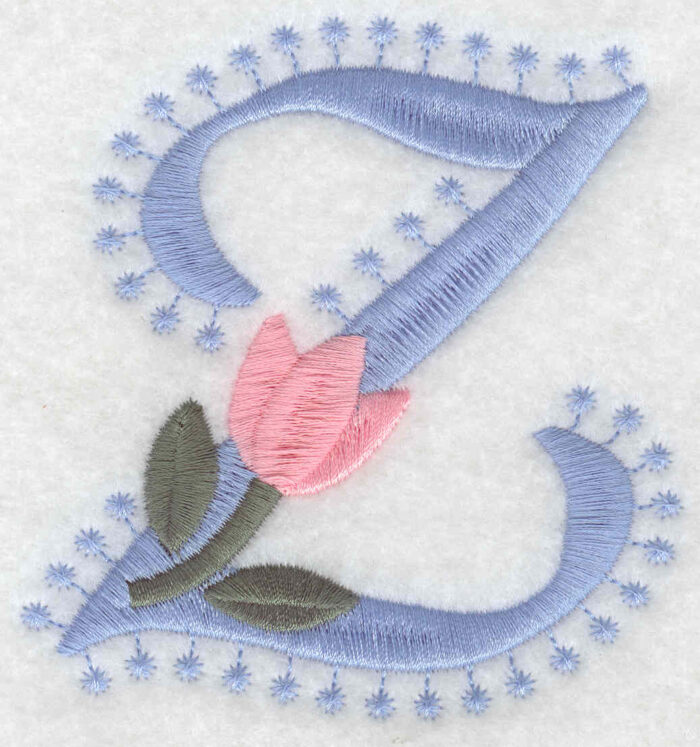 Embroidery Design: Z Large3.52inH x 3.28inW
