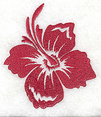 Embroidery Design: Hibiscus A 3.08w X 3.51h