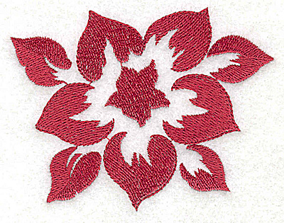 Embroidery Design: Stencil Flower G large 3.50w X 2.75h