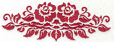 Embroidery Design: Stencil Flowers J large 6.50w X 2.36h