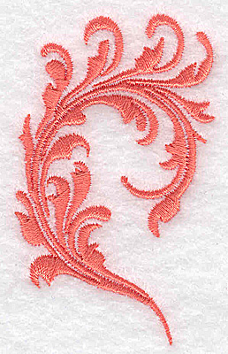 Embroidery Design: Swirl element 5C 1.78w X 2.91h