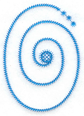Embroidery Design: O large 2.55w X 3.61h
