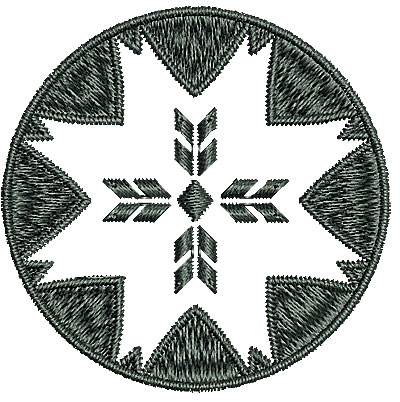 Embroidery Design: Southwest circle design 2.10w X 2.08h