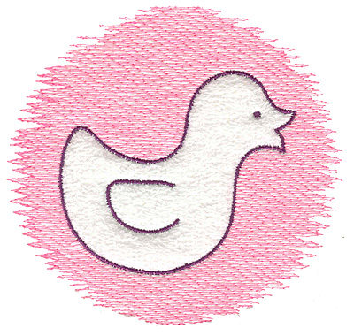 Embroidery Design: Ducky trapunto large 4.94w X 4.63h